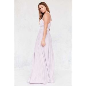 Silence + Noise Coralina Cupro Asymmetrical Dress